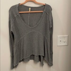 Free People grey shirt
